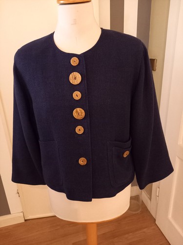 Vintage trachtenjacke marine - vintage, trachtenjacke,