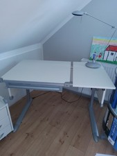 Kettler Kinder Schülerschreibtisch 6-fach höhenverstellbar Kids Comfort ll Weiß 