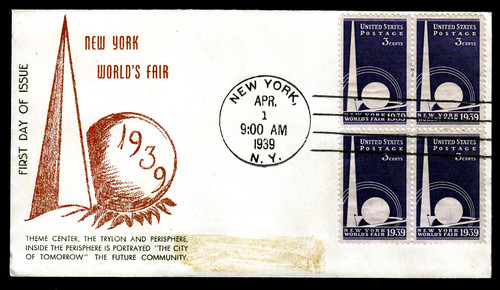 Usa 448 fdc - fdc,, weltausstellung