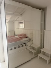 IKEA Pax Kleiderschrank, Weiß, 200x67x240 Cm, Softclose Türen, Spiegeltür