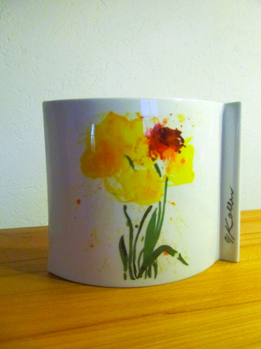 Ovale porzellan künstler vase - ovale, porzellan-kÜnstler-vase