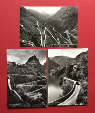 3 x Foto AK NORGE Norwegen um 1940/43 Romsdal, Trollstigveien, Ruten ( 62169