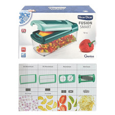 Nicer Dicer Fusion Smart 12tlg Zerkleiner Gemüseschneider Gemüse Obst Schneider
