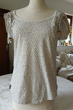 Naketano, Top, Größe: L,  grau mit Sternchen