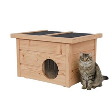 QLS Katzenhaus Outdoor Holz