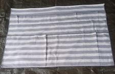 Camping Hängeorganizer für die Kederschiene - Wohnwagen - grau gestreift