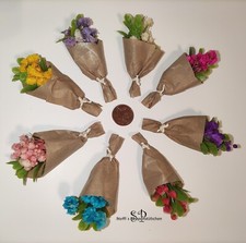 Blumenstrauß - Miniatur für Puppenhaus, Puppenstube 1:12, versch. Farben