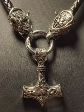 Wikinger Halskette Lederband