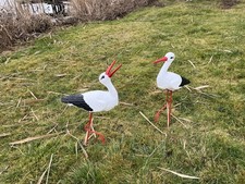 Störche Familie Set 2x Storch