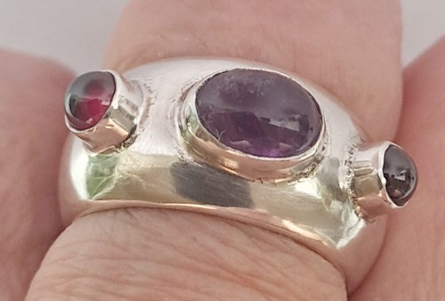 Sterlingsilberring mit drei