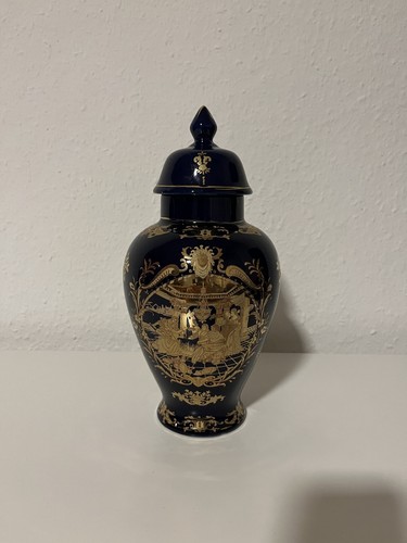 Asiatische vase deckel aus - m.,