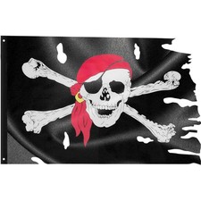 Einzigartige Piratenflagge