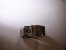 FREIMAURER-MASON-RING-VIRTUS JUNXIT MORS NON SEPARABIT 935 Silber