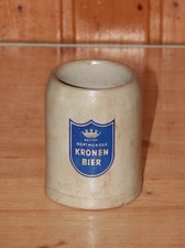Dortmunder Kronen Bier Bierkrug Steinzeug Steingut Keramik 0,5 L sehr alt