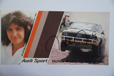 Michele Mouton - Originalautogramm - Audi Quattro Autogrammkarte aus 1982
