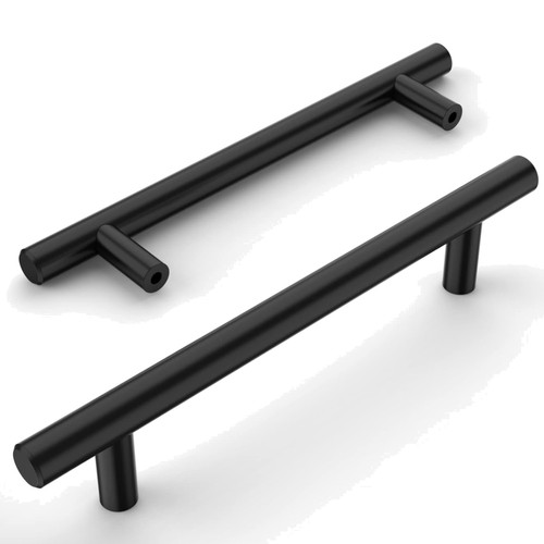 Möbelgriffe edelstahl schwarz - edelstahl,