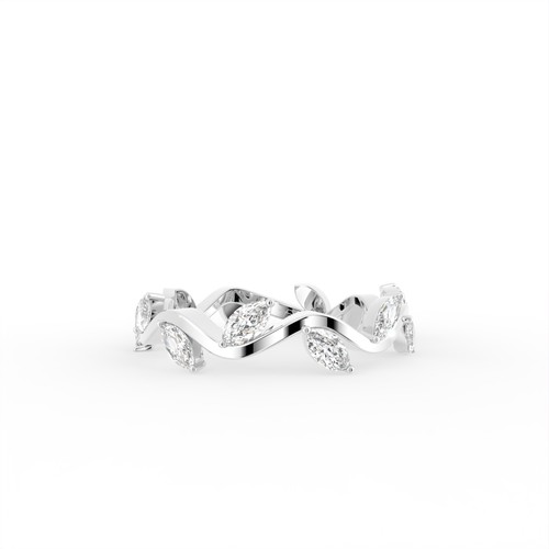 18k weißgold marquise - 18k, form