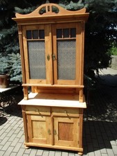 Küchenschrank  Schrank Landhausküche Jugendstil um 1900 Weichholz zweiteilig