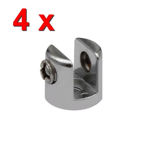 Chrom glasplattenträger - 4x,