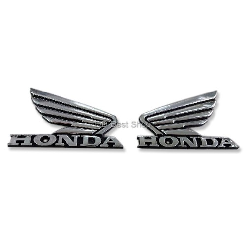 Schwarz chrom logo honda wing - schwarz,