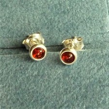 Bernstein Ohrstecker mini 925