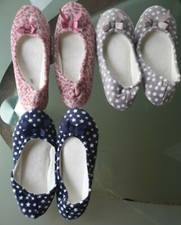  Hausschuhe Ballerina Plüsch