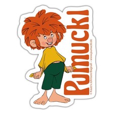 Pumuckl Mit Verschmitztem Lächeln Und Logo Aufkleber Sticker, max. 10 x 10 cm