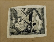 Meisterwerk ohne Meister : Paris um 1910/20 - Kubist - Zeichnung  