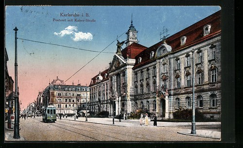 Karlsruhe postamt mit - postamt,