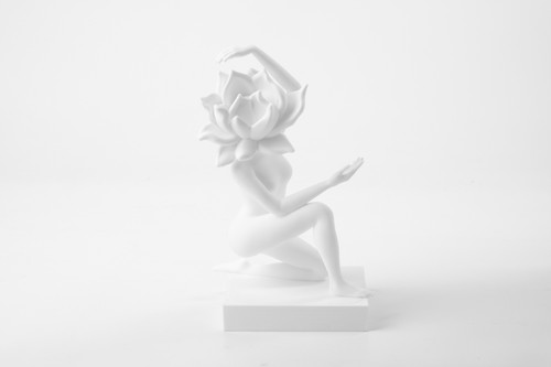 Lotus head figurine - figurine, –