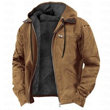 Herren Winterjacke warm mit Kapuze weich komfortabel dicker Mantel Casual 2025