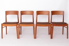 Set of 4 Henning Kjærnulf Teak Chairs – 1960s Danish Design for KS Møbler
