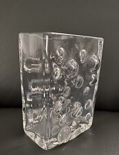 WMF Vase Bubble 60-er Erich Jachmann Glas transparent