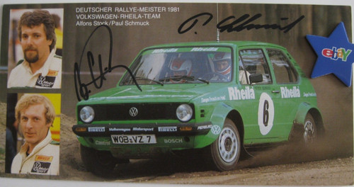 Original rallye autogrammkarte - original,