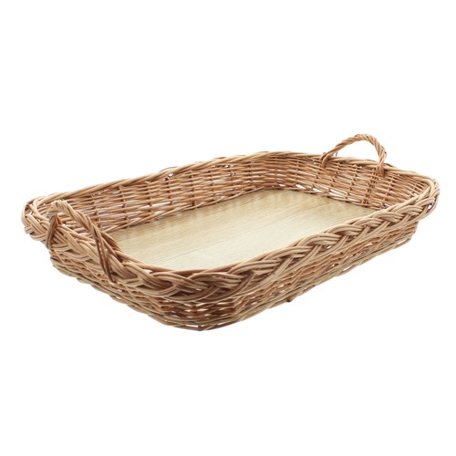 Tablett weidengeflecht - tablett,