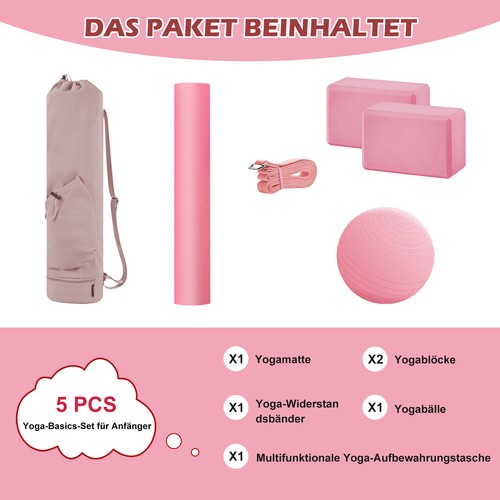 Pink premium yoga set - pink, yoga-set