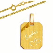 Gravur Platte viereck- Echt