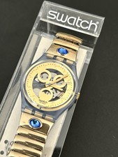 Vintage Swatch  Gent GN 124 - Gold Smile  Neu + ungetragen + Box