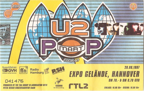 Popmart tour 1997 - u2,