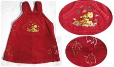 ?H&M?wNEU?Süßes WINNIE POOH? Feincord Träger-Kleid / Latzrock?Gr.74 ?