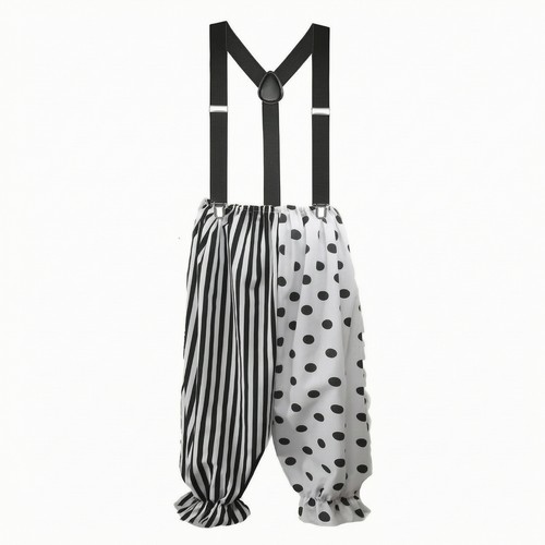 Clown latzhose schwarz weiß - clown-latzhose, schwarz-weiß