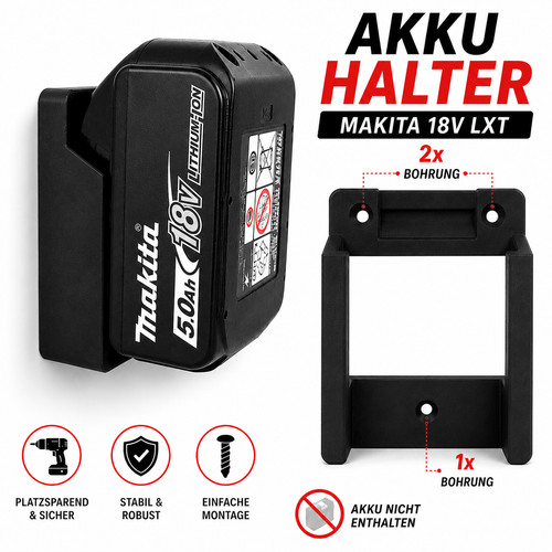 Akkuhalter wandhalterung für - akkuhalter,