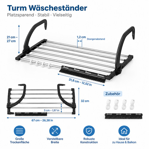 Wäscheständer turm - wäscheständer,