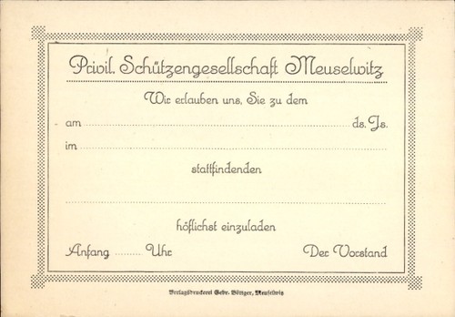 Meuselwitz thüringen - ak,