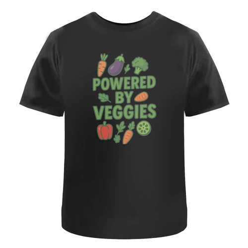 Unisex shirt powered - t-shirt, "powered