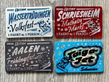 4 x Fahrchip Karussell TAIGA