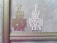 Stanzschablone Weihnachten/Winter - Schriftzug - Frohe Weihnachten