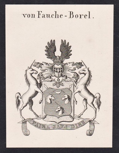 Fauche borel wappen - coat, of