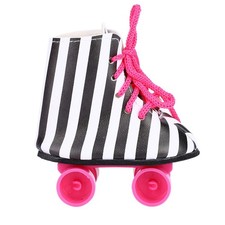 (Schwarze Streifen) Puppen-Rollschuhschuhe Für 18-Zoll-Babypuppen