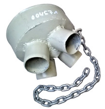 4 fach Verteiler Abzweig Rohr 150 auf 4 x 50 mm Reduzierung für Absaugung